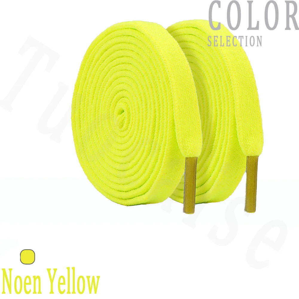 1 Pair 8mm Flat Shoelaces Elastic Shoe Laces for Sneakers Running Sports Casual Shoes Kids Adults High Quality Accessories Color