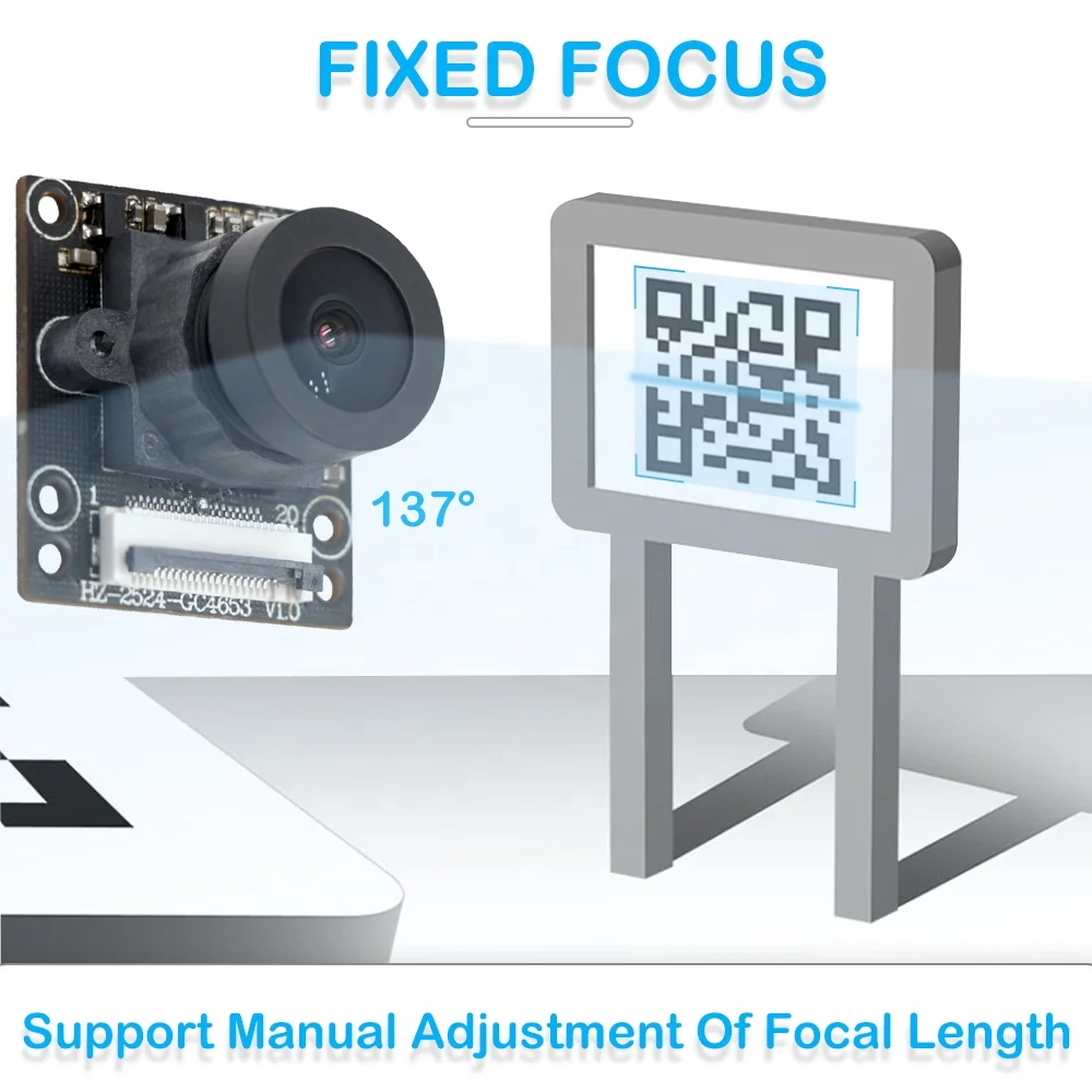 공장 맞춤형 4mp GC4653 2K HD 어안 와이드 앵글 WDR 수동 초점 MIPI 미니 카메라 모듈 1080P 보안 카메라용