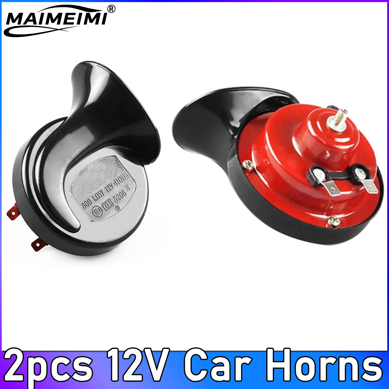 

Loud Car Signal 2pcs 12v High Quality 115DB Air Horn Car Snail Electric Air Horn for Motorcycle Car Trucks Horn