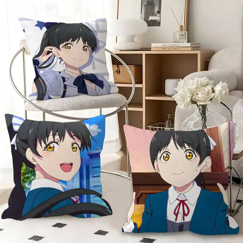 1pc Ren Hazuki Anime Characters Pillow Case Fashion Square Pillowcase Bedroom Sofa Room Ins Decoration Leisure