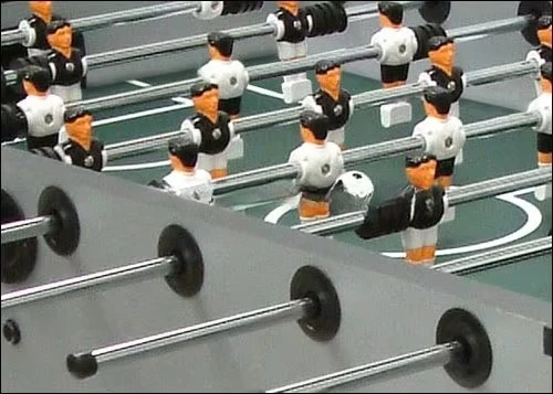 Best Sale Silver Color Big Size Customizable Plastic MDF Football Game Table for Christmas Gift
