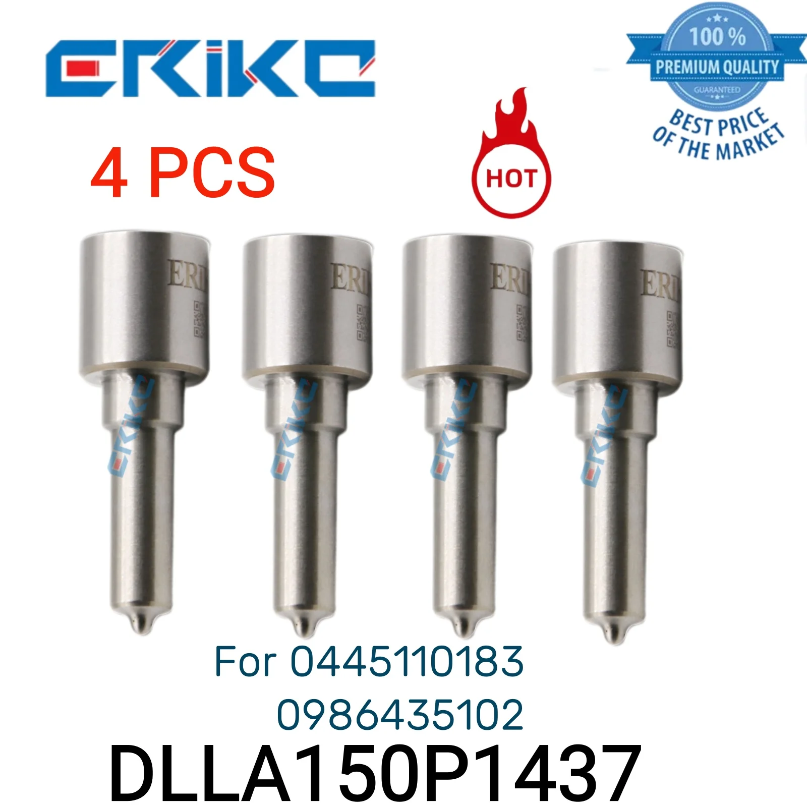 

4 PCS DLLA150P1437 Nozzle Engine 0 433 171 889 DLLA 150 P 1437 Original Nozzle DLLA 150P1437 Spray for 0445110183 0986435102