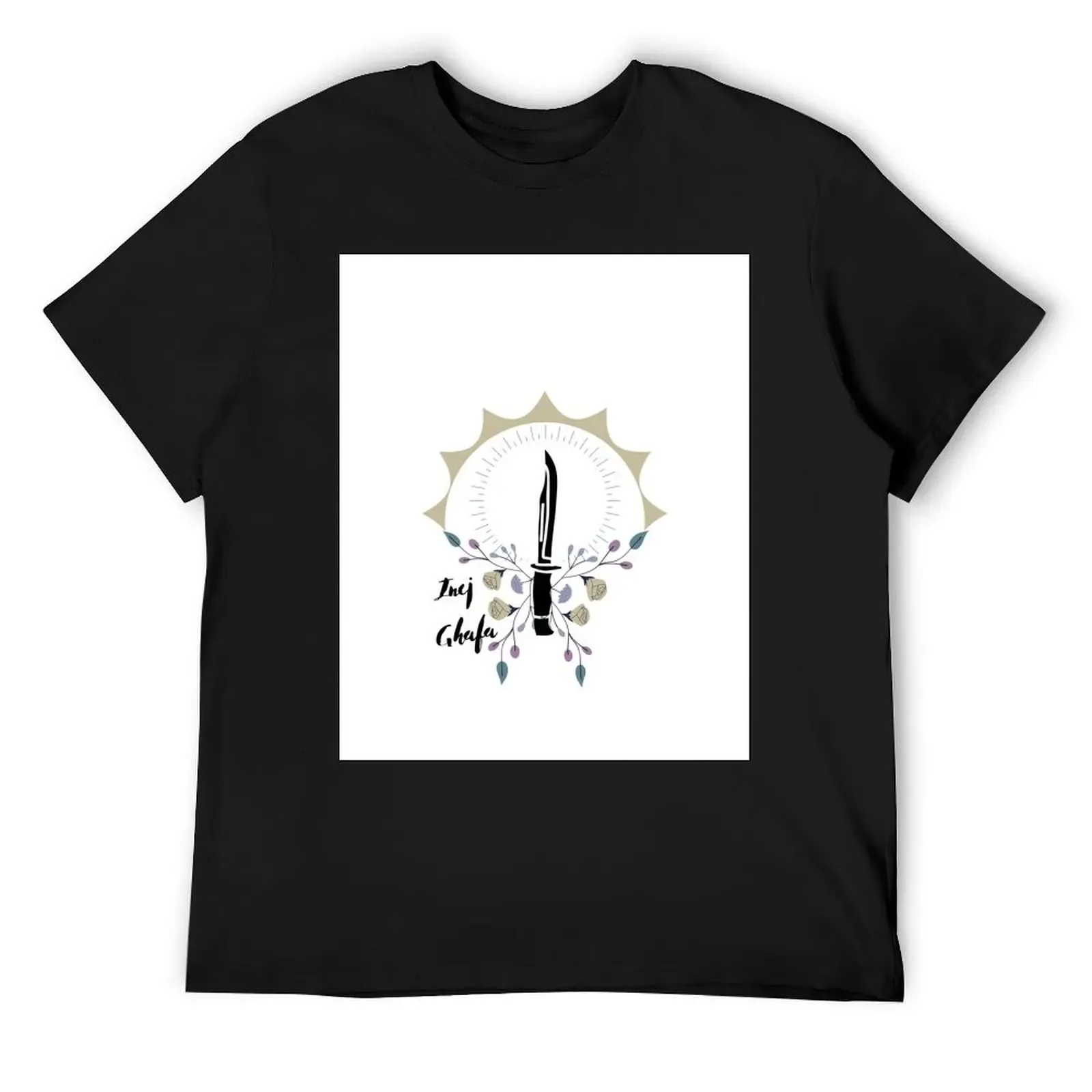 Inej Ghafa T-Shirt plus sizes customizeds plain black t shirts men