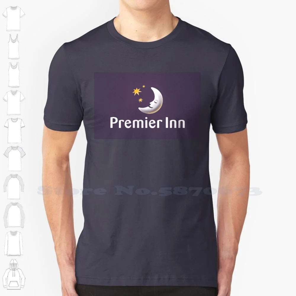 

Повседневная футболка с логотипом Premier Inn, высококачественные футболки из 100% хлопка с графическим рисунком