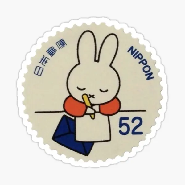 Nippon Bunny Postcard  Stickers for Funny Living Room Print Art Background Car Home Room Stickers Wall Laptop Cute Anime Bumper