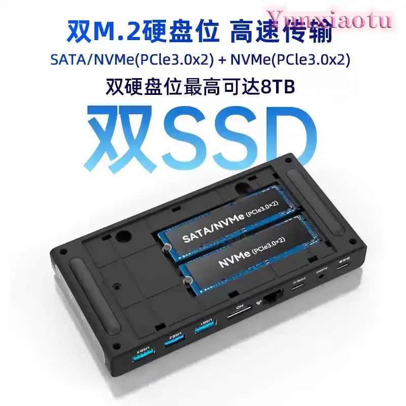 M6 12th Gen N200 N100 Mini PC Win11 4K Dual Drive Barebone System Home Office Gaming Entertainment