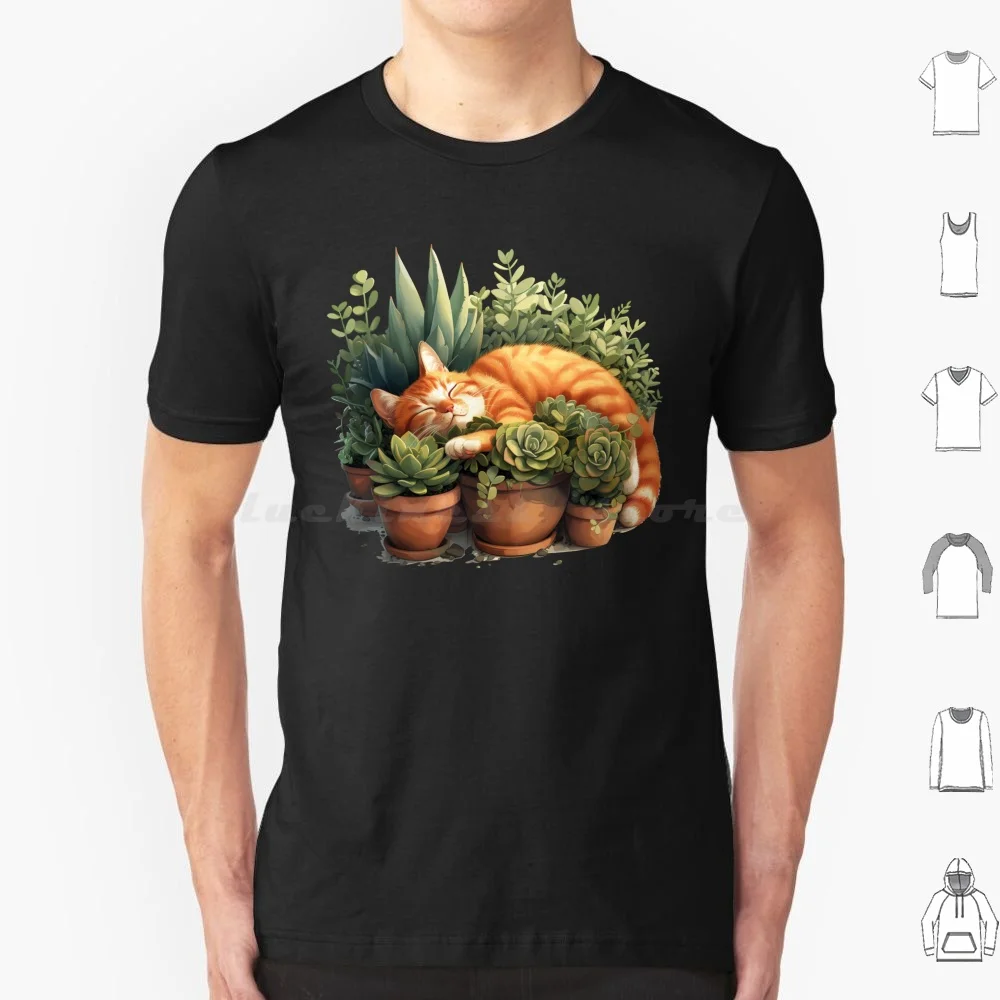 

Футболка Orange Cats Are The Best 6xl Хлопковая крутая футболка Cat Orange Cat Plants Pet Pets Succulents Succulent Cute Awesome Beautiful