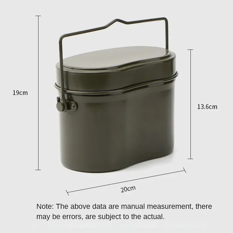 1200ml Big Capacity Camping Lunch Box Canteen Hiking Mess Tourist Dishes Outdoor Picnic Tableware