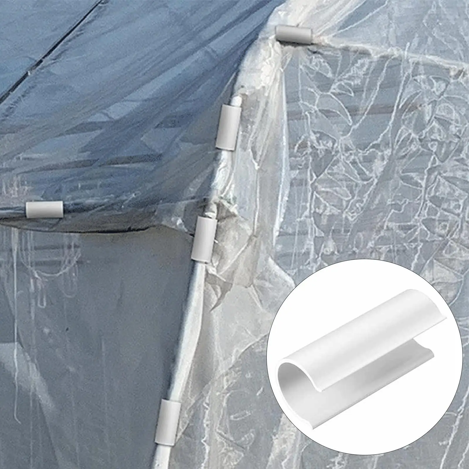 For PVC Conduits Bird Protection Clips Greenhouse Fasteners Gardening Projects Easy Attachment Robust PP Material