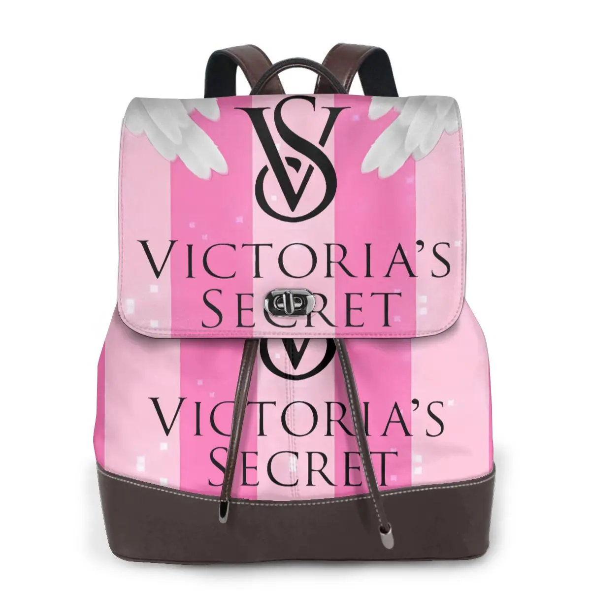 Hot-Sale-Like-Victoria-S-Secret-Style Women Leather Backpacks Shoulder Bag Female Ladies Travel Backpack School Bags for Girls