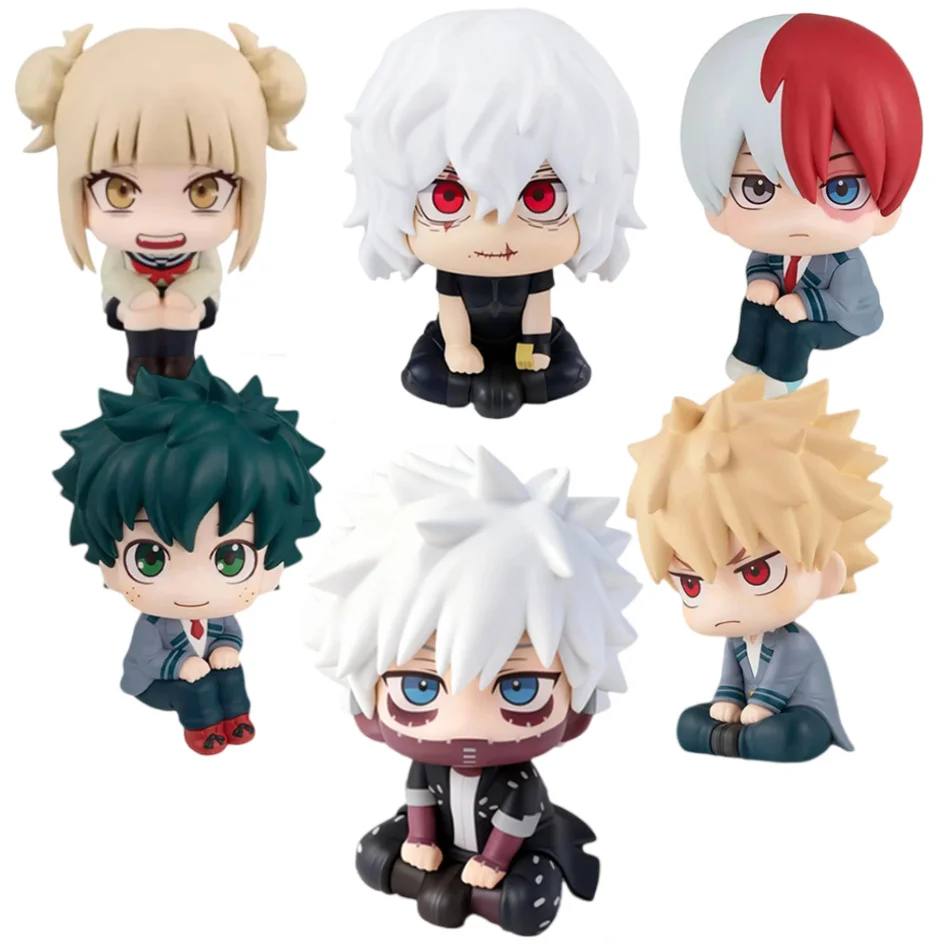 10cm My Hero Academia Anime Figur Look Up Bakugo Katsuki Actionfigur Midoriya Izuku Niedliche Figurine PVC Qposket Sammlerstücke Spielzeug
