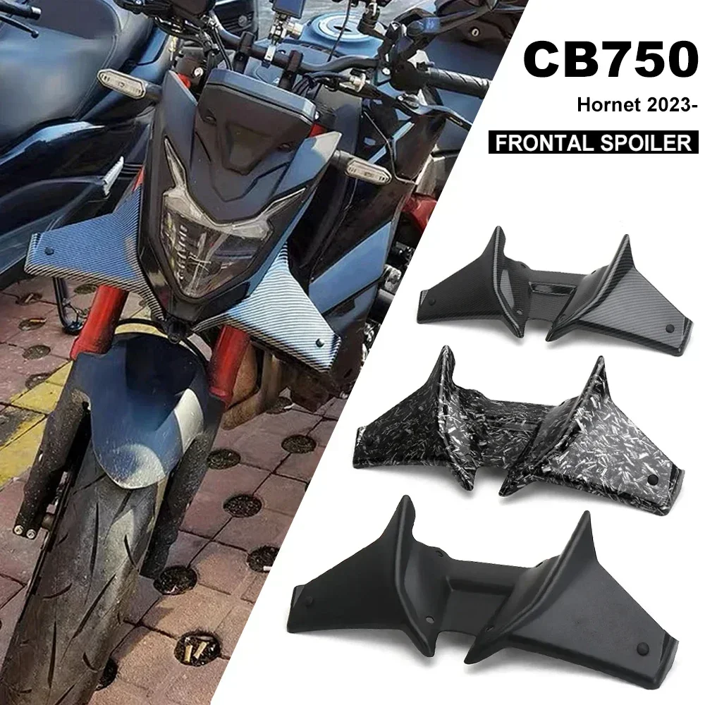 Motorcycle Frontal Downforce Spoilers Winglet Aerodynamic Wing Front Spoiler Kit For Honda CB750 Hornet CB 750 HORNET 2023 2024