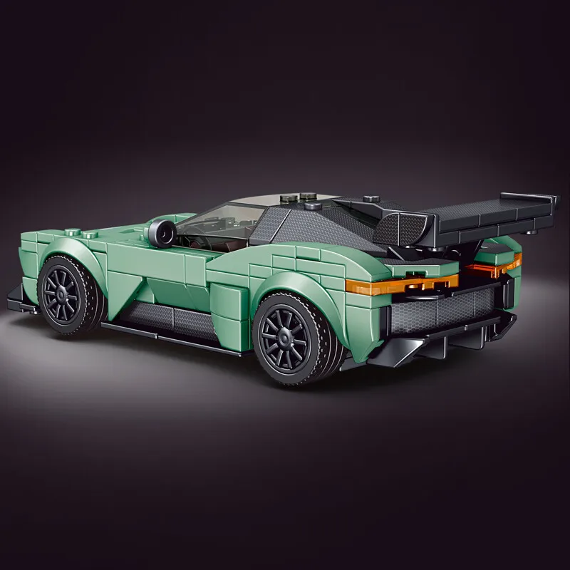 Kit de bloques de construcción de automóviles deportivos Mould King con caja de exhibición, ladrillos de montaje MOC, Mini coches de lujo, modelo de serie, regalo de vacaciones para niños