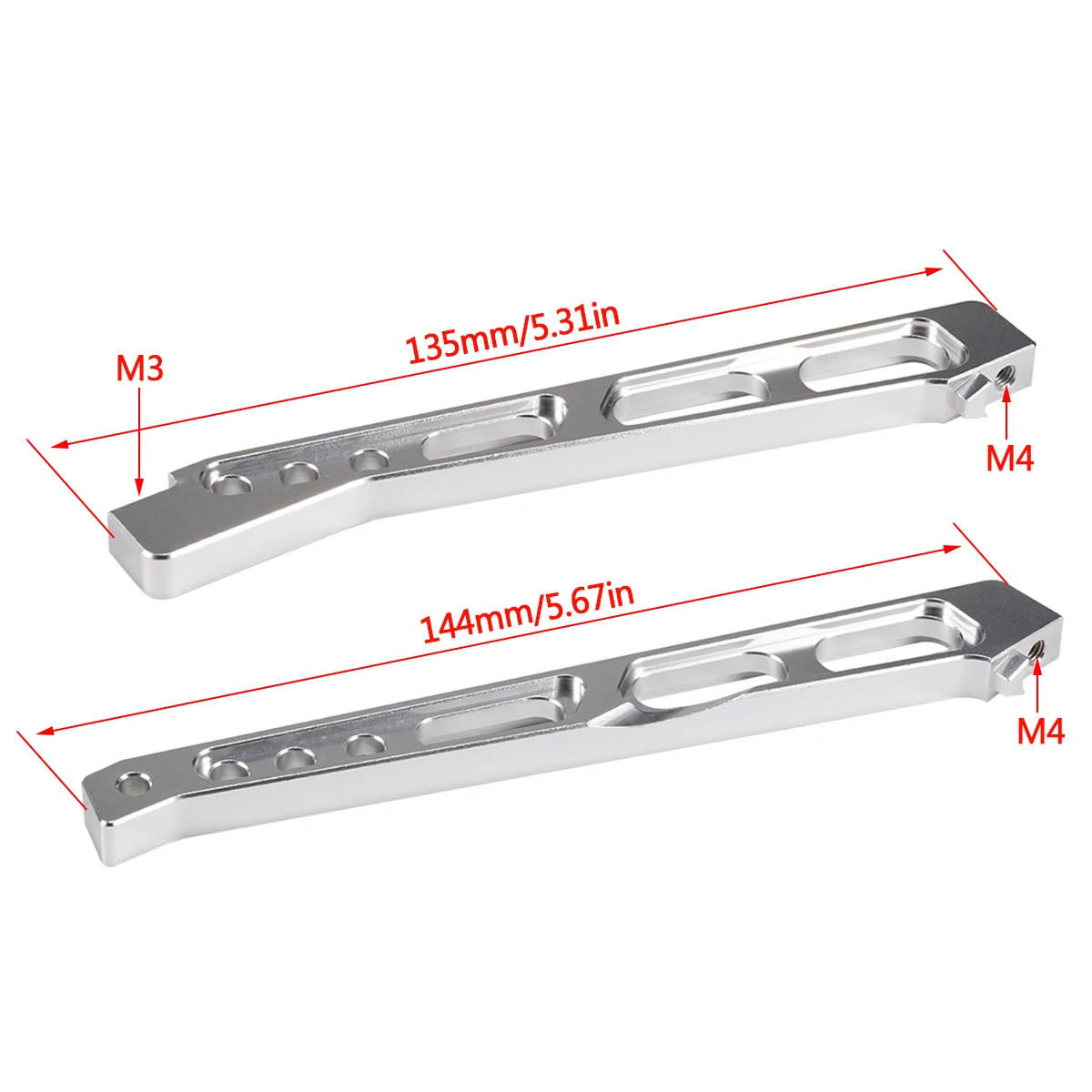 Aluminiowa zestaw montażowy wspornikowa przedniego tylnego podwozia CNC do części zamienne ARRMA 1/7 MOJAVE 6S BLX 4WD ciężarówka pustynna ARA320620