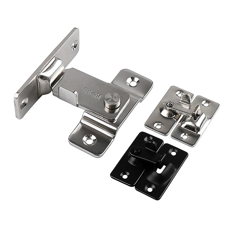 1PCS 304 Stainless Steel Door Lock Latch Rust-Resistan Easy Install For Long-Lasting For Door Window Closet