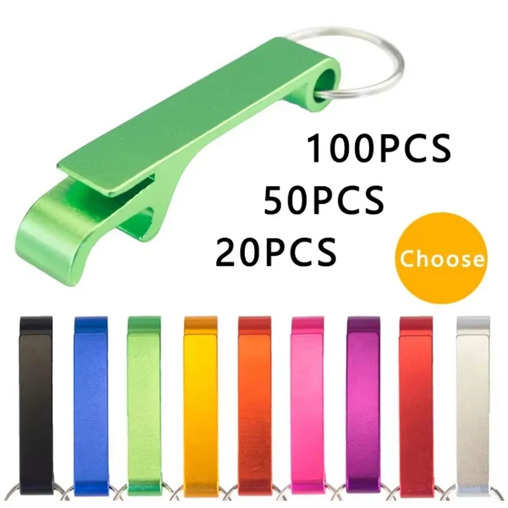 Keychain Custom Logo Key Ring Boyfriend Customize Aluminium Portable Can Opener Bottle Opener Keychain Giveaway Logo Gifts