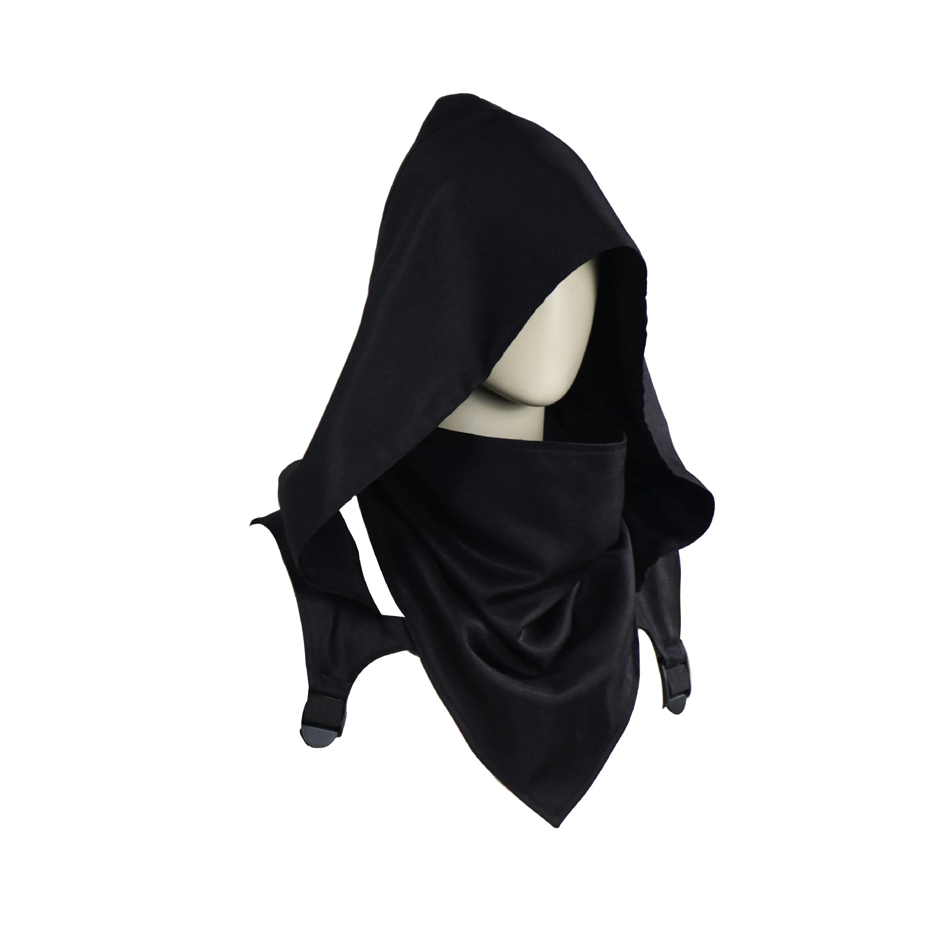 

Шляпа на Хэллоуин, средневековый чехол на голову убийцы с капюшоном, плащ, аксессуар для костюма для женской традиционной одежды, сценическая одежда...