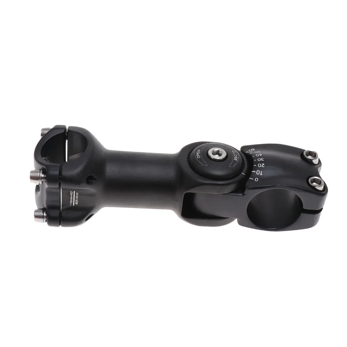 

Adjustable Angle Bike Stem Aluminum Alloy 25.4x110 Shock Absorption Handlebar Riser Cycling Part Handlebar Stem