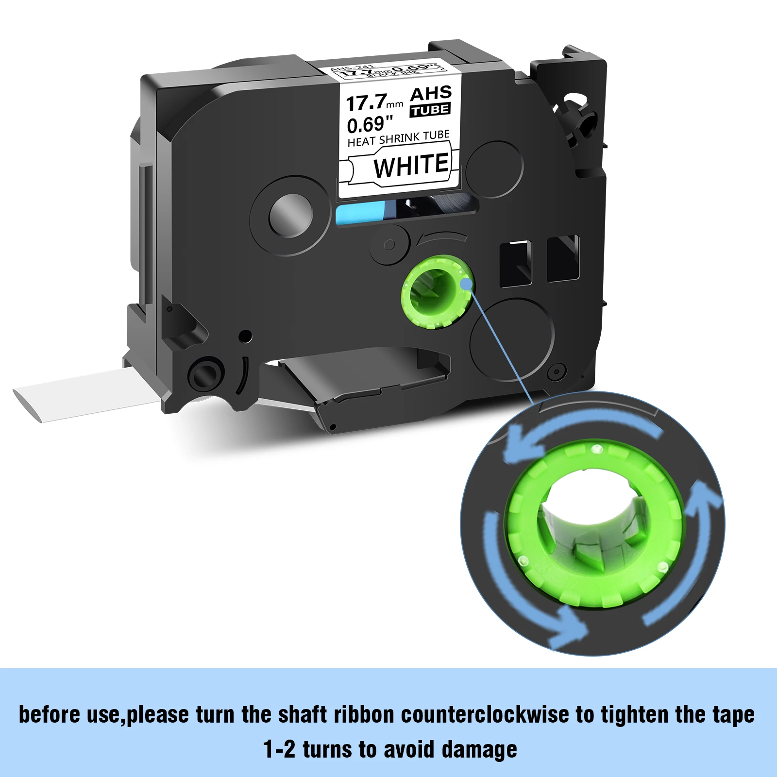 3-20PCS Heat Shrink Tubes Compatible for Brother HS HSe-231 631 5.8mm-23.6mm Label Tape for P-Touch PT-1010 PT-E500 Label Maker
