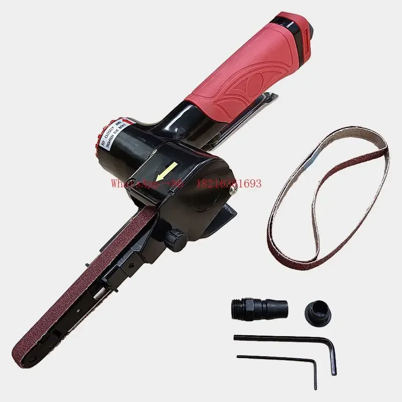 2026GOOD Pneumatic Hand-held Belt Sander Ring Belt Sander 330x10 Polishing Machine Tool 520 * 20