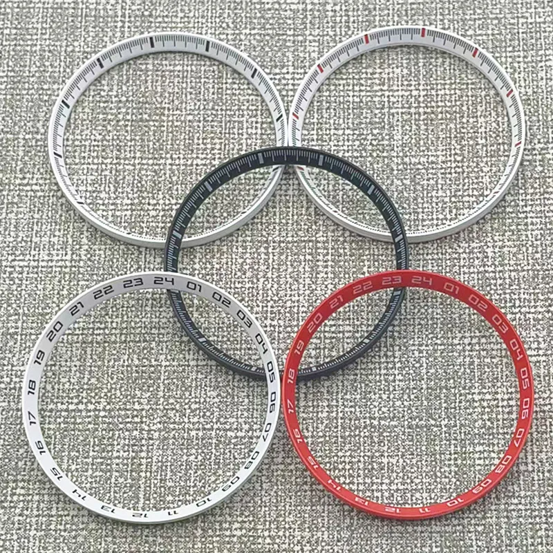 SKX007 Classic Plastic Watch Chapter Ring 30.5mm×27.5mm Fits NH35 NH36 SKX007 SKX009 Watch Case Replace Plastic Inner Ring Parts