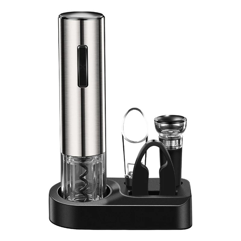 

Vacuum Wine Preserver Rechargeable Opener With Wine Aerator, Foil Cutter & Storage Base