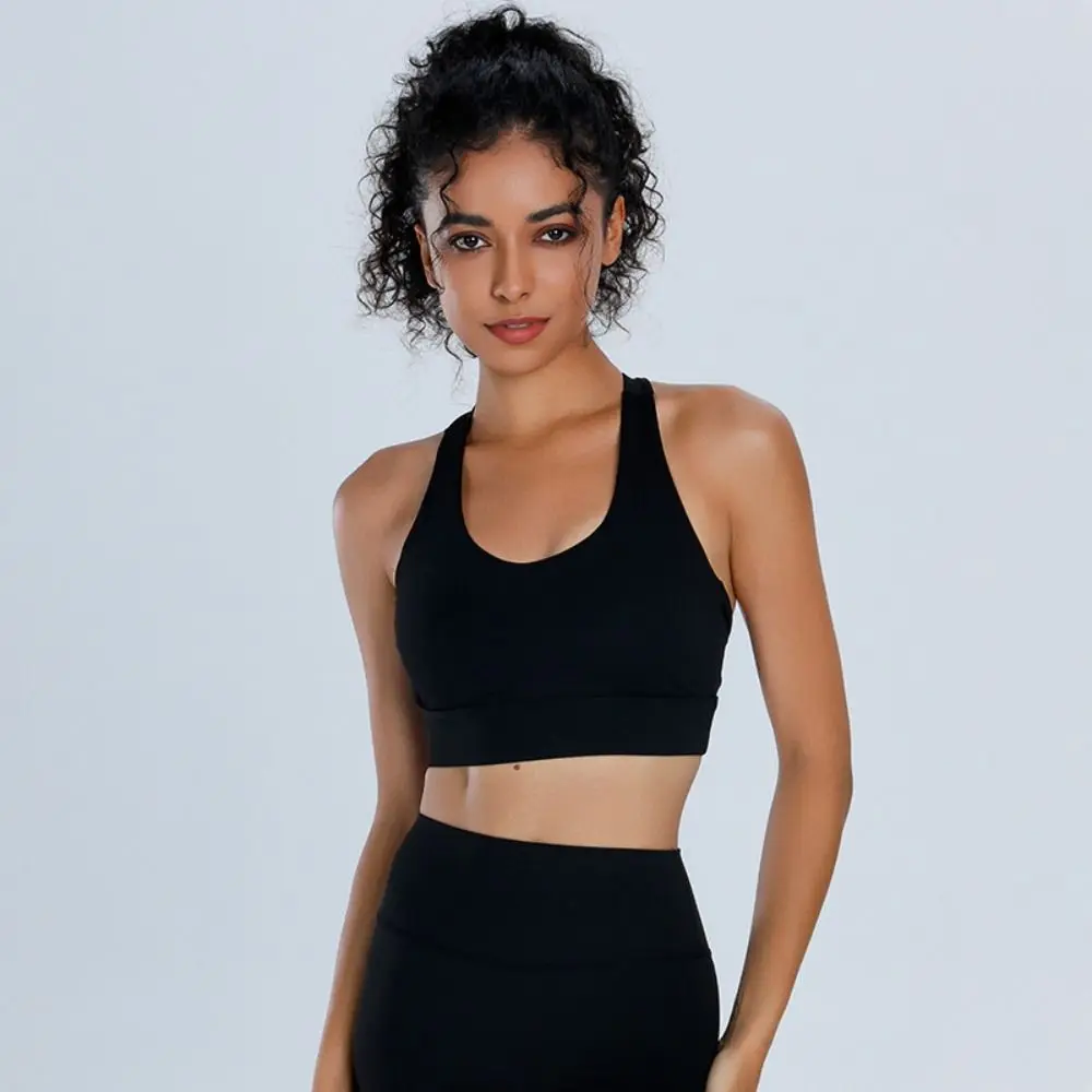 Quick-Drying Sports Bra Shock-Proof Back Design Yoga Fitness Bra Anti-Sagging Support High-Intensity Support Yoga Vest For Women