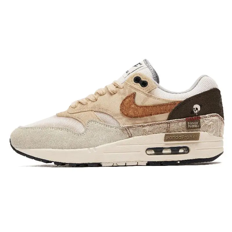 【Customize】Nike Air Max 1 Lifestyle Shoes Men Low-top Beige/brown/white Sneakers shoes FD9082-002