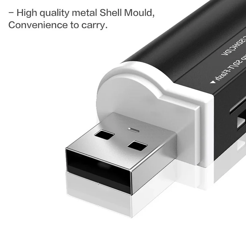 4 in 1ไมโครการ์ดรีดเดอร์ SD แฟลชที่เก็บข้อมูล USB เครื่องอ่านการ์ดสำหรับหน่วยความจำ Pro Duo Micro sd/ t-flash/M2 /ms SD Adapter สำหรับแล็ปท็อป