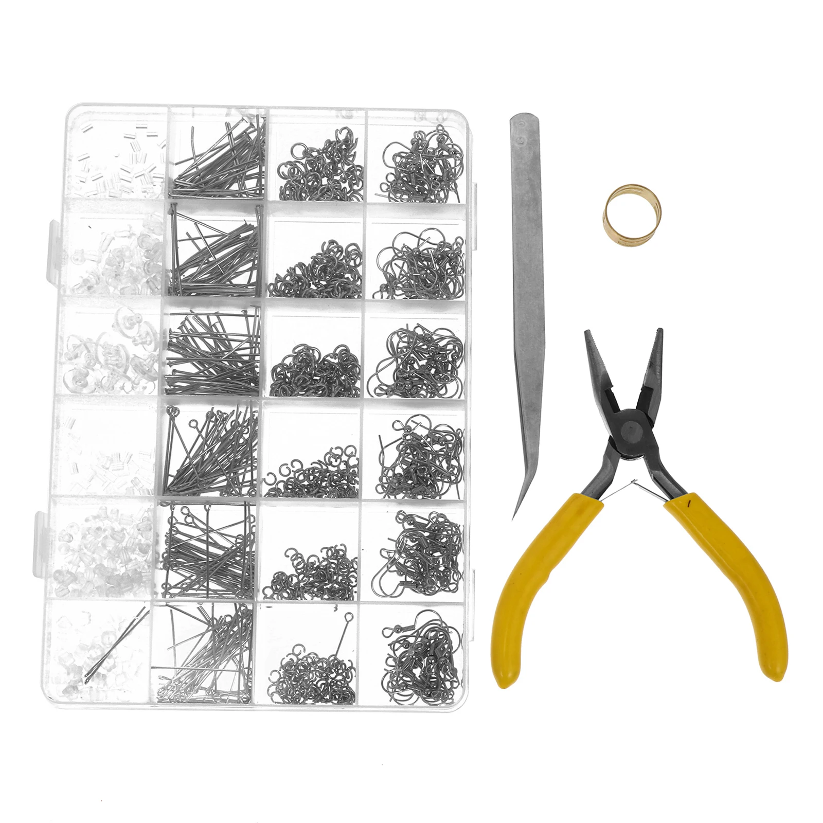

1 set Jewelry Accessories Set Earring Hooks DIY Supplies Craft Iron Findings Eardrop Hook Handmade Earrings Kits Durable