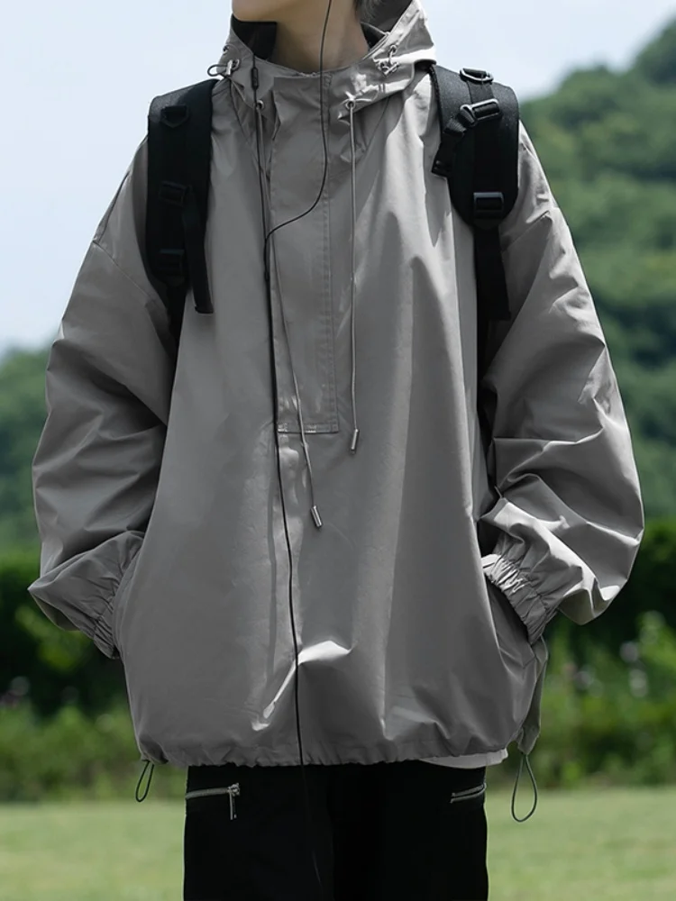 

Мужская демисезонная куртка для активного отдыха, серия Mountain: повседневная, ветрозащитная, с длинными рукавами, на молнии, модная, цветная