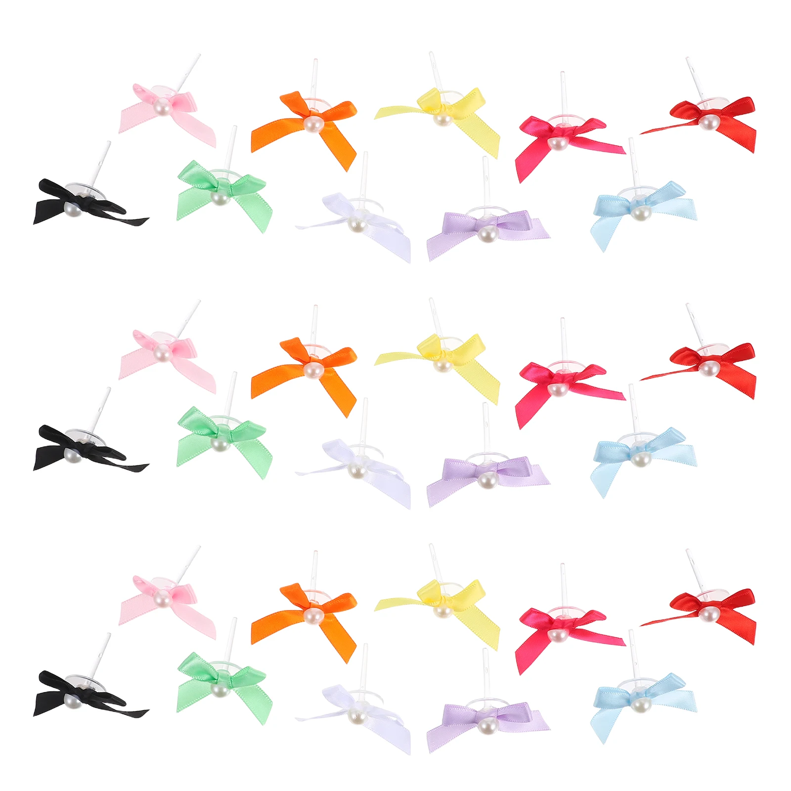 

100 Pcs Cake Decorating Add- Birthday Party Decorations Ballet Topper Bow Picks Straight Bride