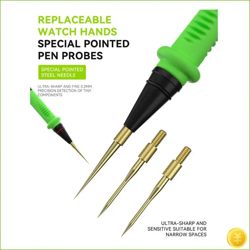 

1000 В, 20 А, сверхтонкие тестовые провода для мультиметров, зонды, силиконовый провод для тестовой ручки со сменными позолоченными пробными щупами для мультиметра