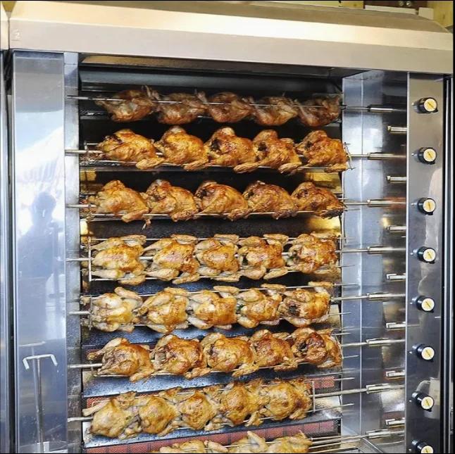 

Commercial Rotisserie Electric Gas Chicken Roaster Meat Rotary Grill Rack Machine for Restaurant