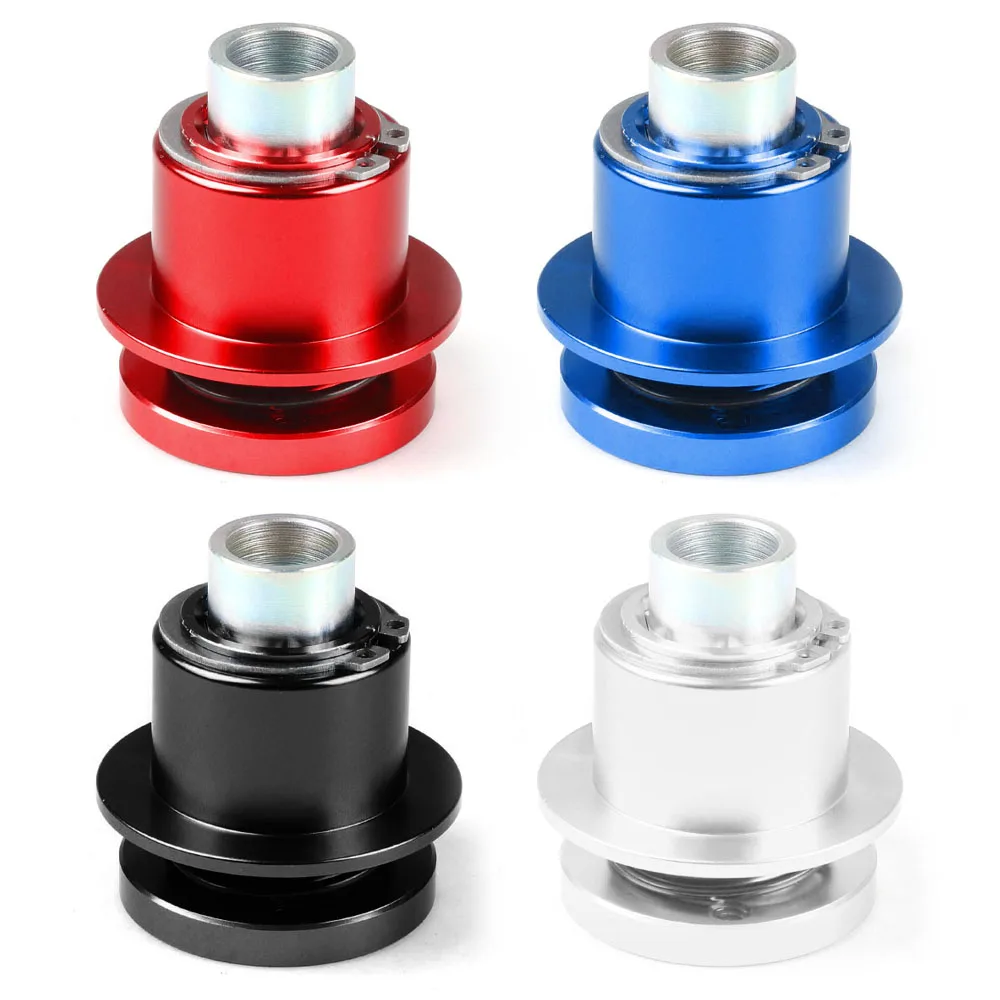 Universal Aluminum Alloy 360 Degree Car Steering Wheel Quick Release Disconnect Hub Adapter Auto Steering wheel Snap Off