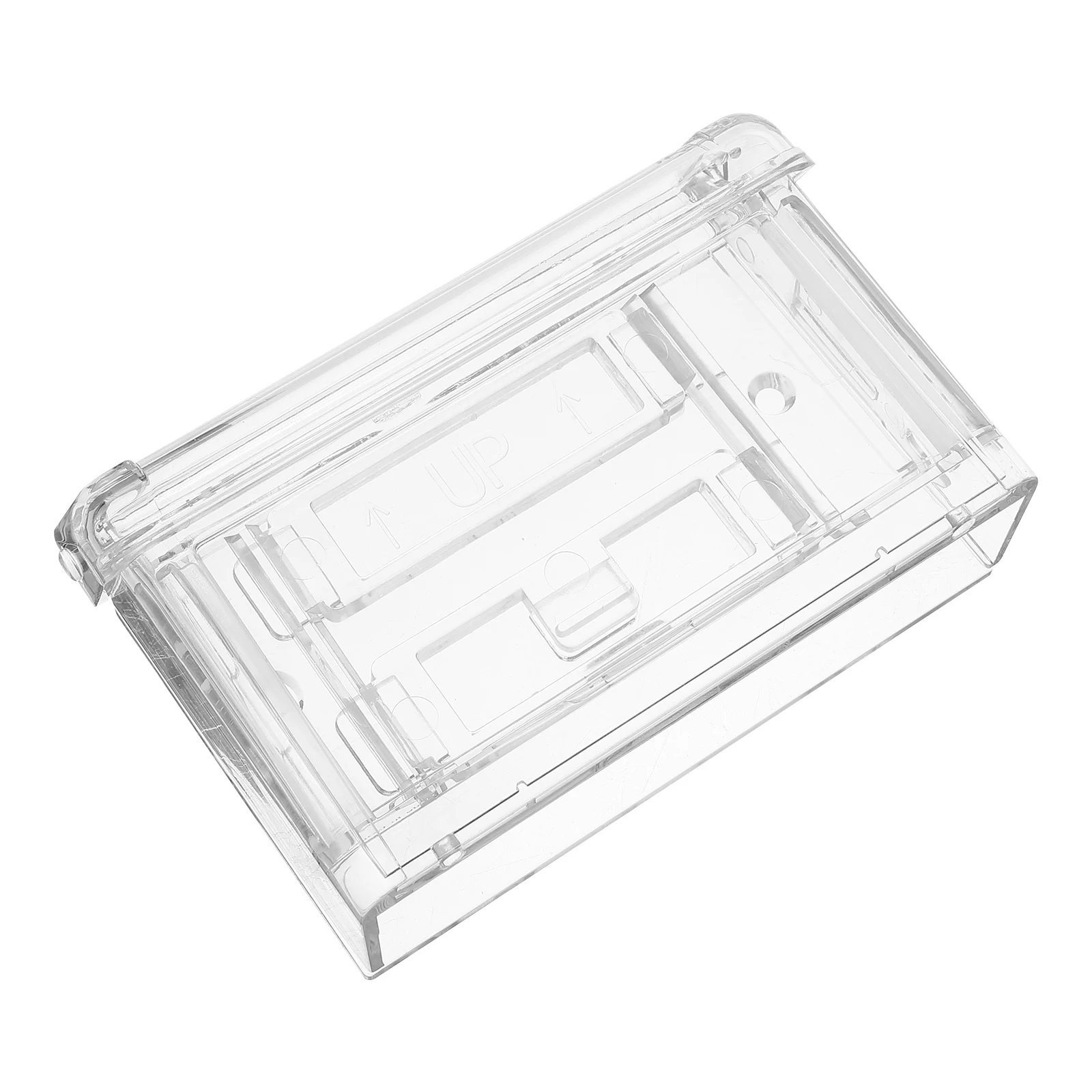 Держатель для визитных карточек, прозрачный акриловый органайзер для визитных карточек, стеллаж для выставки товаров, настольная подставка для хранения, коллекционная коробка, дисплей для стенда продавца