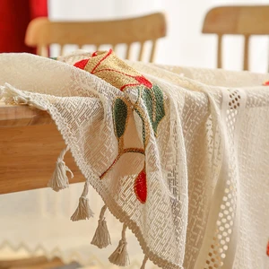 En iyi 10 satış masa örtüsü yuvarlak dantel №9