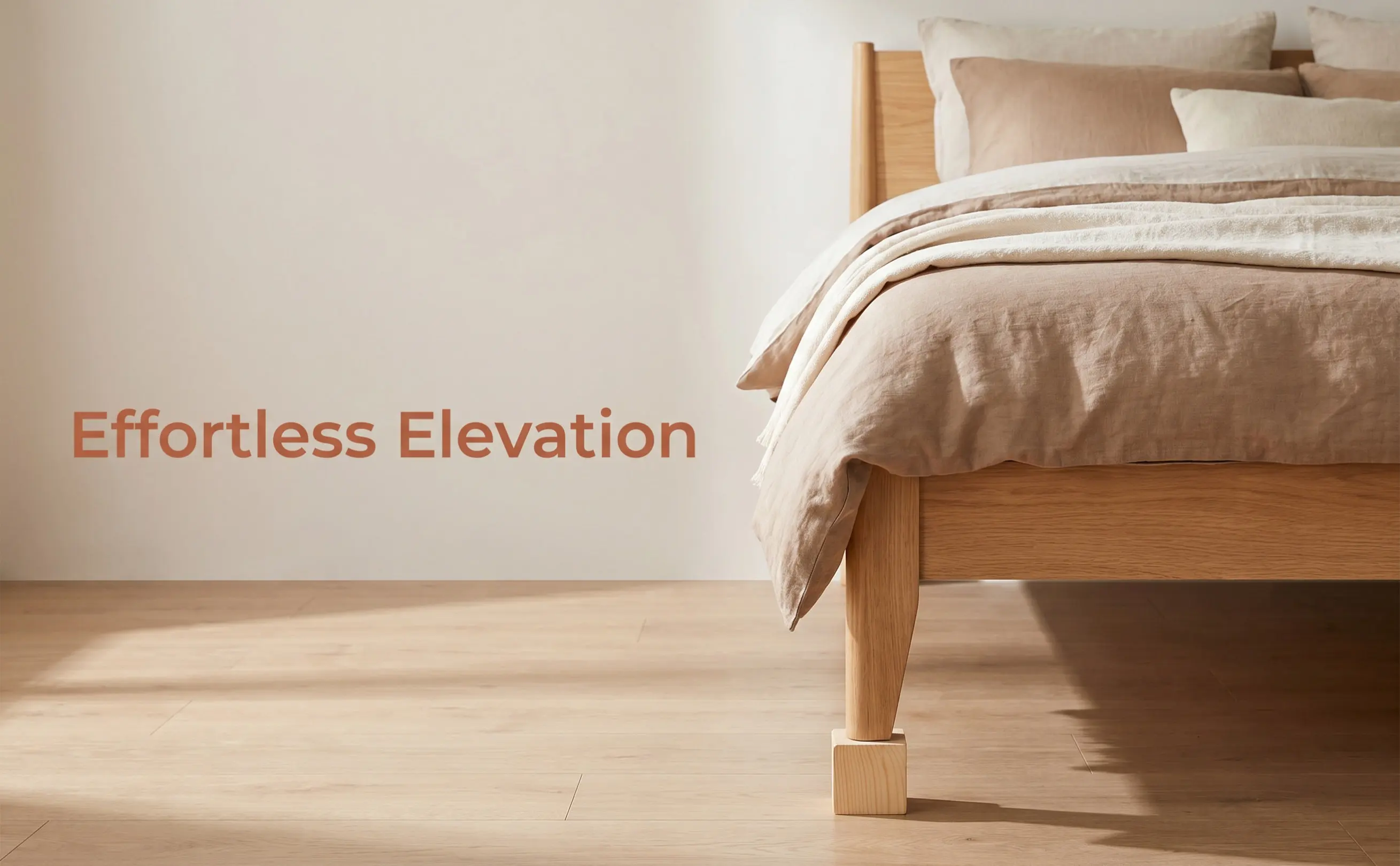 4Pcs Wooden Furniture Risers Heavy Duty Bed Leg Pads Stable Non Slip Sofa Couch Desk Chair Lifters for Elevating Bed Frame
