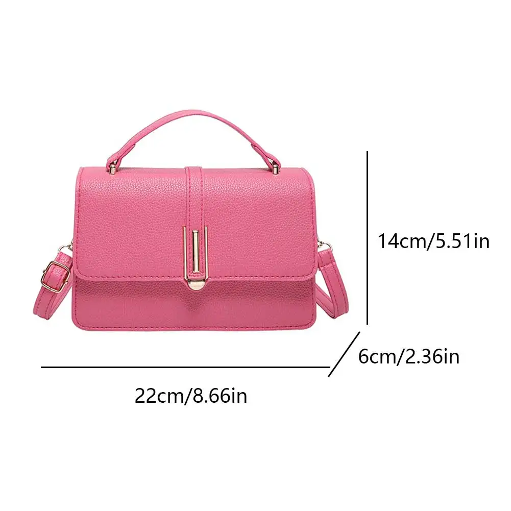 

Women PU Shoulder Bag Fashion Tote Bag Adjustable Strap Trendy Commuting Bag Solid Color Simple Messenger Bag Outdoor Travel Bag
