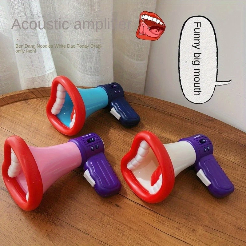 Novelty Change Sound Horn Prank Recording Funny Sound Changer Spoof Microphone Amplifier Modifiers Toy for Children Gifts
