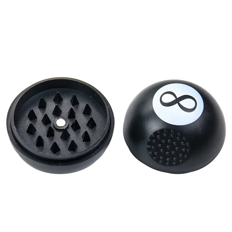 Creative Black 8 Tobacco Grinder Manual Herb Herbal Spice Cutter Smoke Grass Crusher Gadgets for Men Smoking Accessories