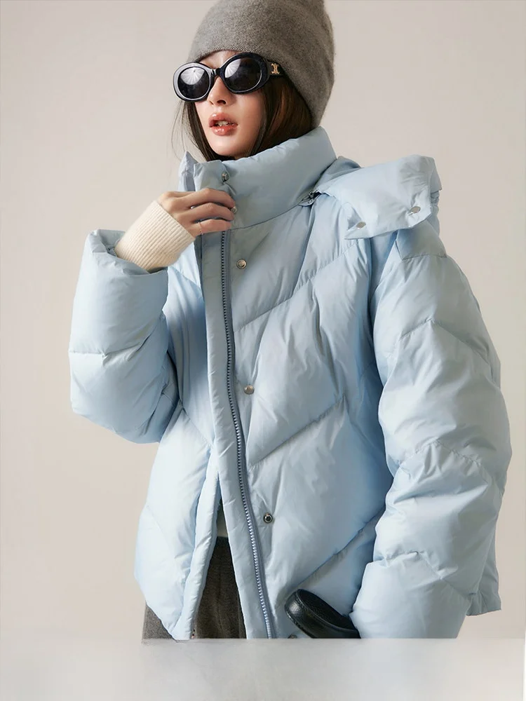 

ort Fem down Jaet Soft Candy Small Square Bag Parent-Child Goose down Coat Fem ort Sle White Goose Feather
