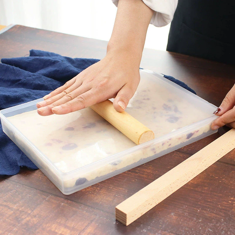 Kit para hornear turrón DIY: moldes y herramientas rectangulares reutilizables para dulces caseros: un esencial de cocina