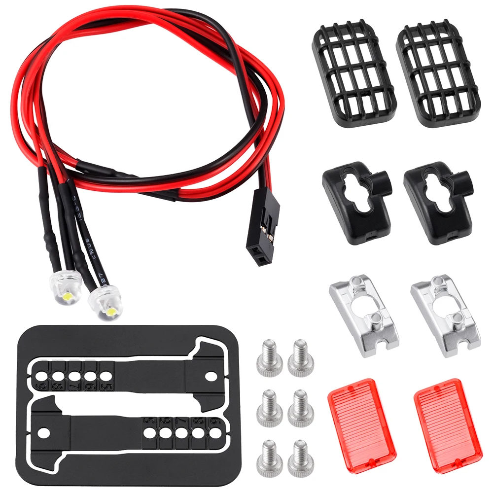 AXSPEED 1Set LED Lichter Scheinwerfer Scheinwerfer für TRX-4 TRX-6 Axial SCX10 90046 Wraith 1/10 RC Auto Dekoration Teile Zubehör – Detail 13
