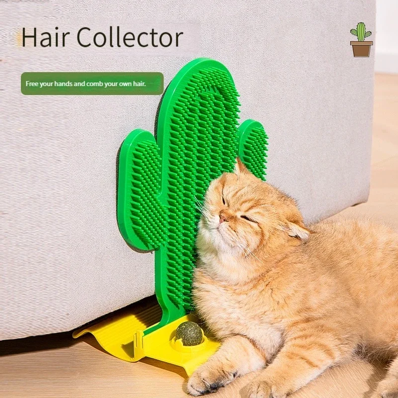 Cat Hair Scratch Corner Tickle Cactus Toy Scratch Scratch Massage Brush Face Hair Removal Cat Brush Artifact Pet Supplies Snake