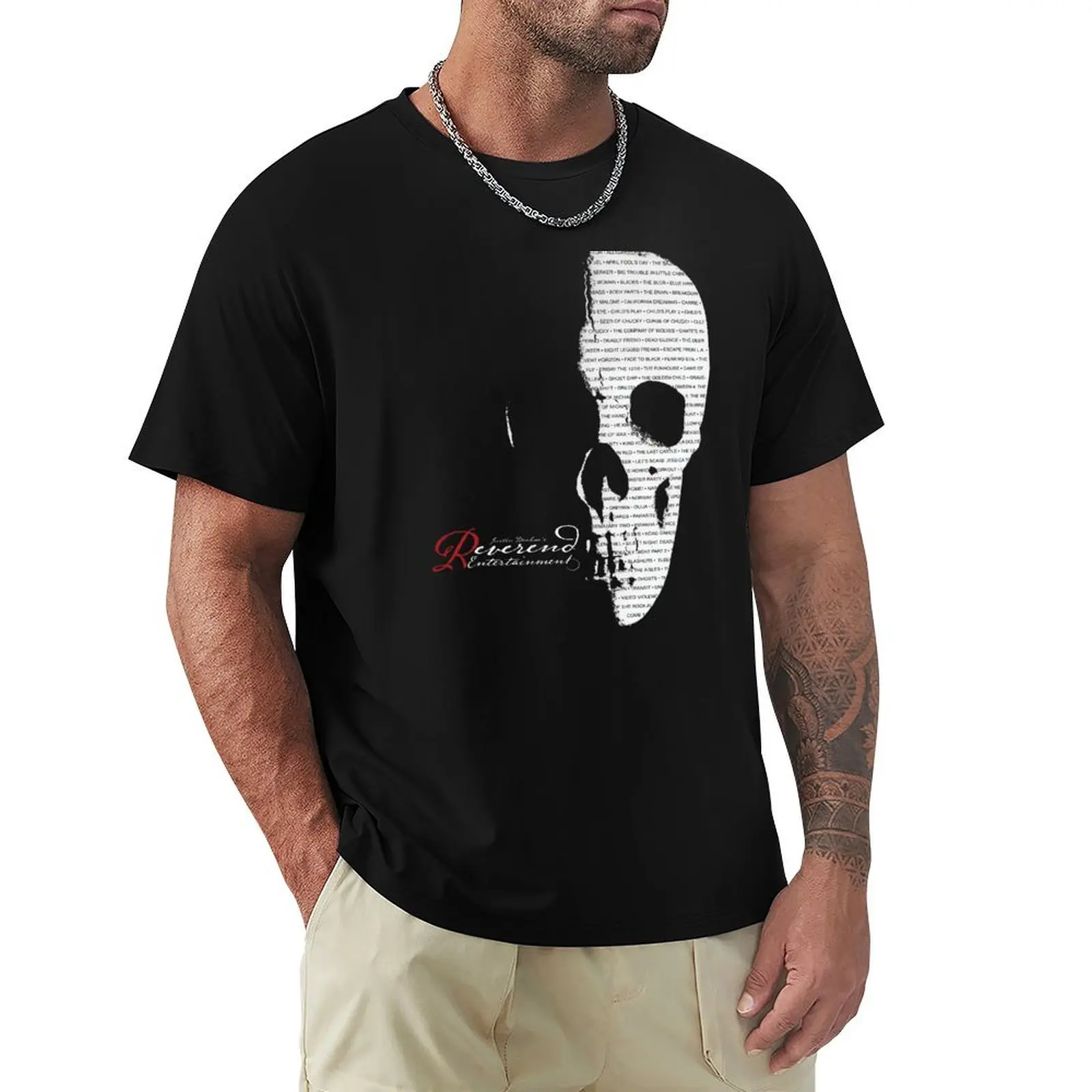 Reverend Catalog Skull T-Shirt Lightweight Running Sports T-Shirt