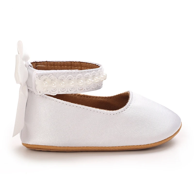 Mary Jane Flats für Kleinkinder, Mädchen, mit Schleife, rutschfeste, weiche Sohle, Prinzessinnen-Laufschuhe für Kleinkinder, Sneaker, Hochzeitskleid, Tanzschuhe – Detail 22