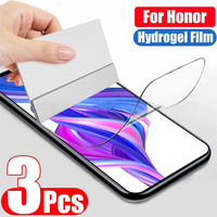 3PCS Protective Film For Huawei Honor 30 20 10 9 Lite V30 V20 V10 Hydrogel Film For Honor 20E 30i 20i 10i Screen Protector Film