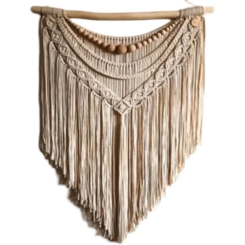 Nordic Bohemian Handwoven Tapestry Wall Hanging Art Room Bedside Sofa Background Wall Decorations Cotton Rectangle Finished P...