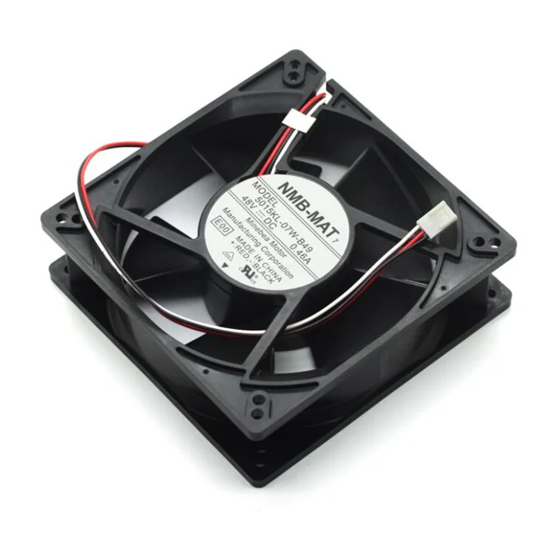 Wholesale fan: original nmb 5015kl-07w-b49 12.7cm 12738 48v0.46a three-wire double ball cooling fan